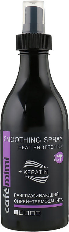 Glättendes thermoschützendes Haarspray mit Keratin - Cafe Mimi Smoothing Spray Heat Protection