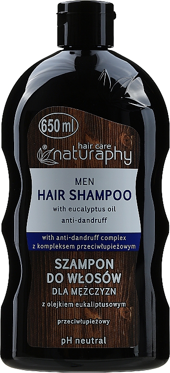 Anti-Schuppen Shampoo mit Eukalyptusöl für Männer - Naturaphy Hair Shampoo — Bild N1