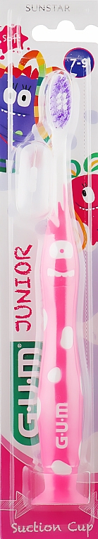 Zahnbürste Junior Monster rosa - G.U.M Toothbrush — Bild N1