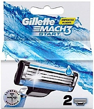 Düfte, Parfümerie und Kosmetik Ersatzbare Rasierklingen 2 St. - Gillette Mach3 Start