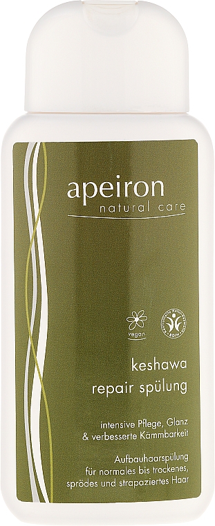Aufbauhaarspülung für normales bis trockenes, sprödes und strapaziertes Haar - Apeiron Keshawa Repair Conditioner — Bild N1