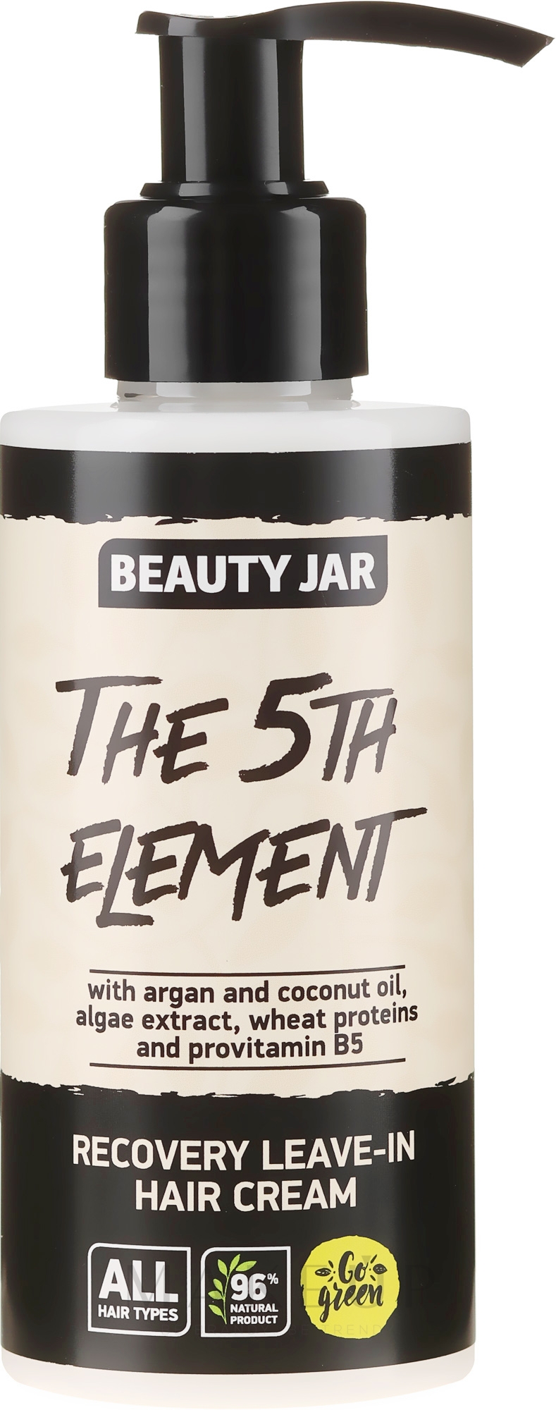 Regenerierende Haarcreme mit Arganöl, Kokosöl und Vitamin B5 - Beauty Jar Recovery Leave-In Hair Cream — Bild 150 ml