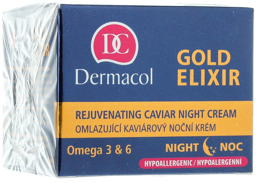 Verjüngende Nachtcreme - Dermacol Gold Elixir Rejuvenating Caviar Night Cream  — Foto N1