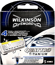 Düfte, Parfümerie und Kosmetik Rasierklingen 5 St. - Wilkinson Sword Quattro Titanium Core Motion Blades