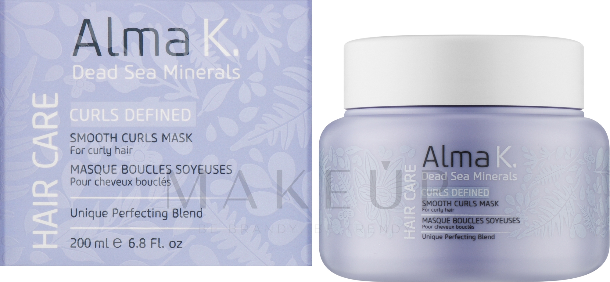 Glättende Maske für krauses Haar - Alma K. Curls Defined Smooth Curls Mask — Bild 200 ml