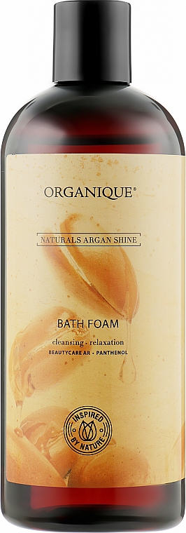 Badeschaum für trockene und empfindliche Haut - Organique Naturals Argan Shine Bath Foam — Bild N1