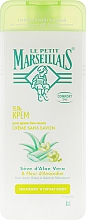 Düfte, Parfümerie und Kosmetik Duschcreme-Gel mit Aloe Vera Saft und Mandelblüte - Le Petit Marseillais Shower Gel-cream