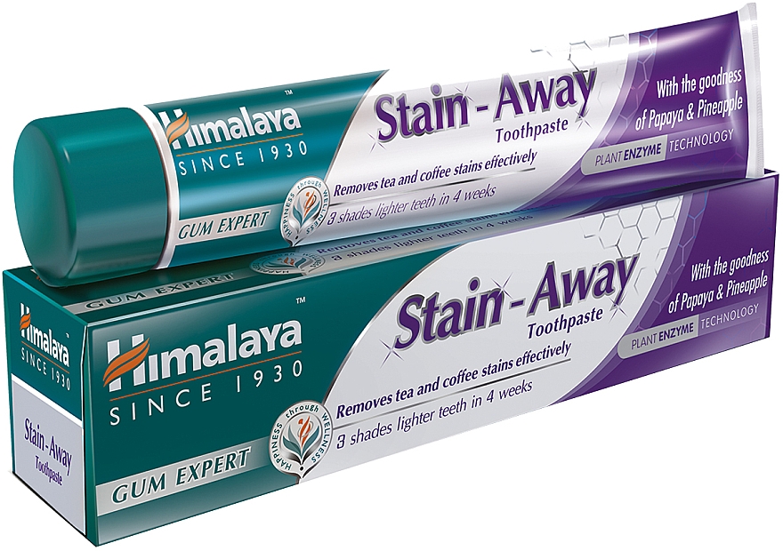 Zahnpasta gegen Flecken - Himalaya Herbals Stain-Away Care Toothpaste — Bild N1