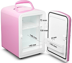 Kosmetischer mini Kühlschrank rosa - Fluff Cosmetic Fridge — Bild N3