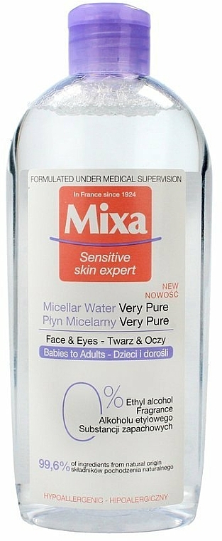 Mizellenwasser für empfindliche Haut - Mixa Sensitive Skin Expert Micellar Water Very Pure — Bild N1