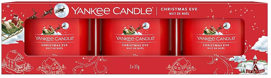 Duftende Minikerze im Glas - Yankee Candle Christmas Eve Filled Votive — Bild N2