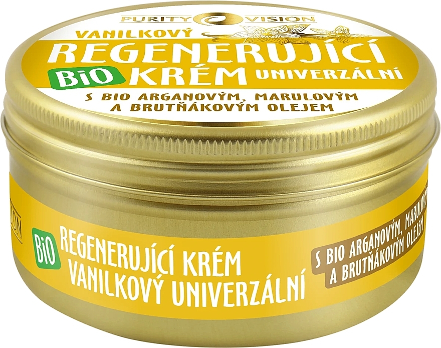 Gesichts- und Körpercreme mit Vanille - Purity Vision Bio Vanilla Regenerating Universal Cream  — Bild N1