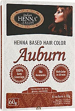 Haarfarbe Goldene Kastanie - Indian Henna Salon Based Hair Colour Auburn — Bild N1