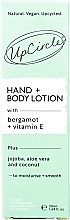 Lotion für Hände und Körper - UpCircle Hand & Body Lotion with Bergamot + Vitamin E Travel Size (Mini)  — Bild N2