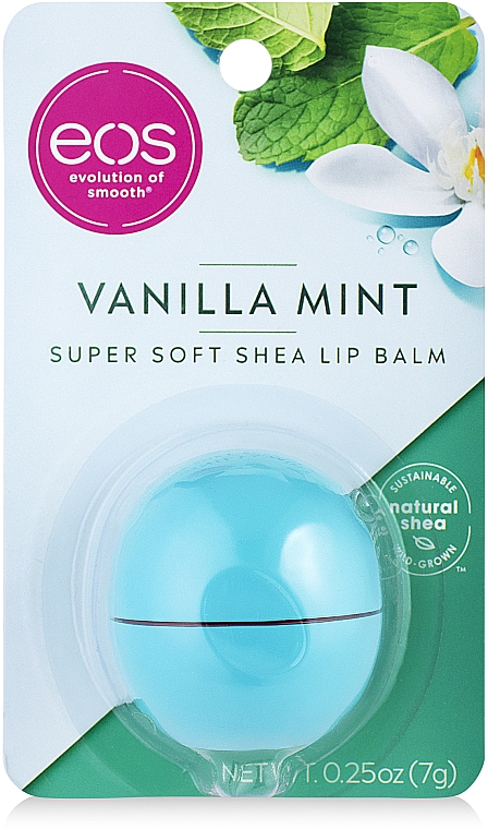 Lippenbalsam mit Vanille-Minze - EOS Visibly Soft Lip Balm Vanilla Mint