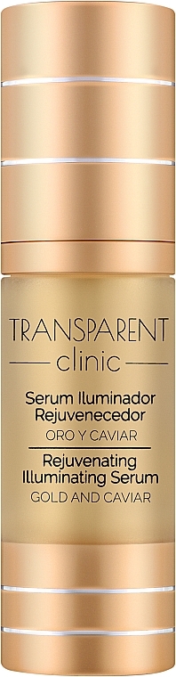 Anti-Aging illuminierendes Gesichtsserum mit Gold und Kaviar - Transparent Clinic Rejuvenating Illuminating Serum — Bild N1