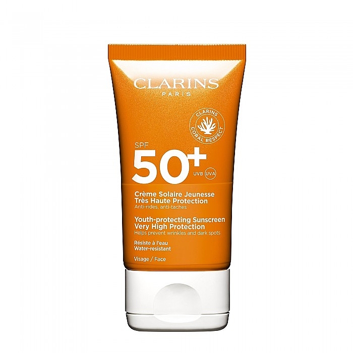 Anti-Falten-Sonnenschutzcreme - Clarins Youth-Protecting Sunscreen SPF 50 — Bild N1