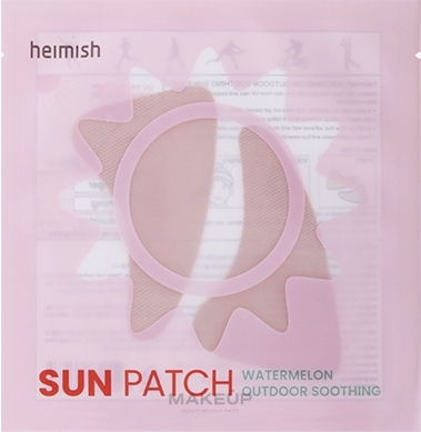 Feuchtigkeitspflaster zum Schutz vor schädlicher UV-Strahlung - Heimish Watermelon Outdoor Soothing Sun Patch — Bild 2 St.