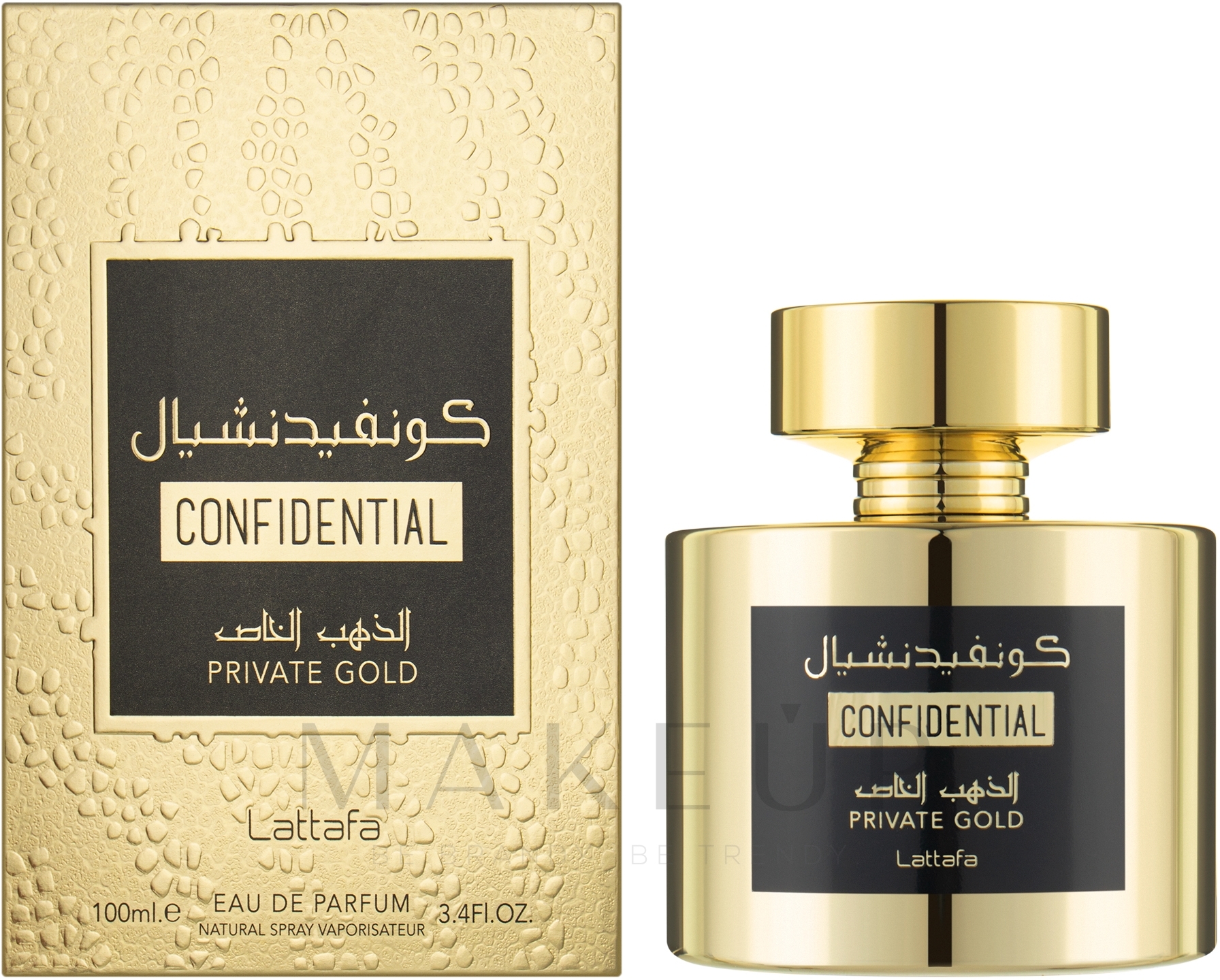Lattafa Perfumes Confidential Private Gold - Eau de Parfum — Bild 100 ml