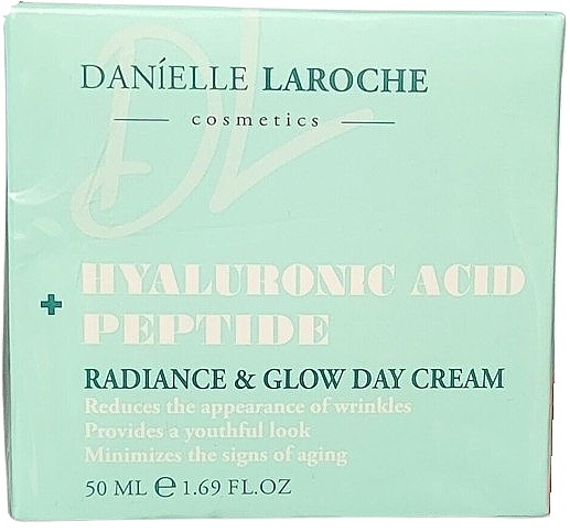 Tagescreme für das Gesicht - Danielle Laroche Cosmetics Hyaluronic Acid + Peptide Radiance & Glow Day Cream — Bild N1