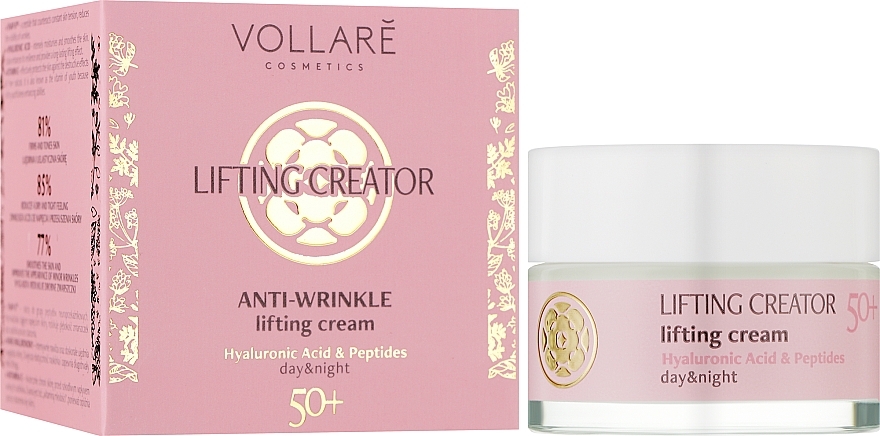 Straffende Anti-Falten Gesichtscreme mit Hyaluronsäure 50+ - Vollare Age Creator Firming Anti-Wrinkle Cream Day/Night 50+ — Bild N2