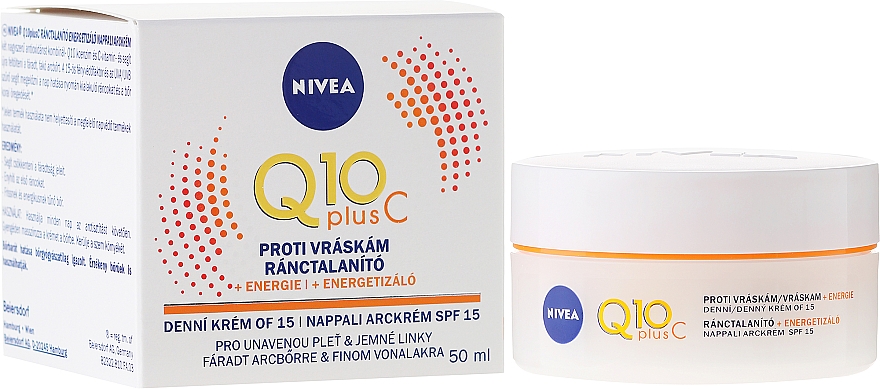 Anti-Falten Gesichtscreme - NIVEA Q10 Plus Energizing Anti-Wrinkle Day Cream SPF15 — Bild N1