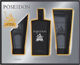 Düfte, Parfümerie und Kosmetik Instituto Espanol Poseidon Gold - Duftset (Eau de Toilette 150ml + After Shave Balsam 150ml + Duschgel 150ml)