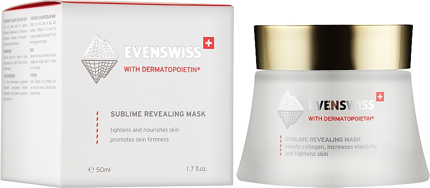 Verjüngende Gesichtsmaske mit Sonnenblumenöl - Evenswiss Sublime Revealing Mask — Bild N2