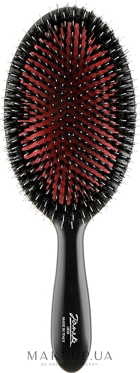 Haarkamm mit Naturborsten klein 21M schwarz - Janeke Black Hairbrush  — Bild N1