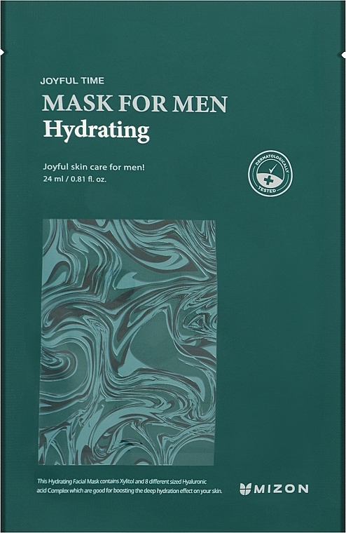 Feuchtigkeitsspendende Gesichtsmaske für Männer - Mizon Joyful Time Mask For Men Hydrating — Bild N1