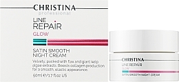 Gesichtscreme für die Nacht Glätte von Satin - Christina Line Repair Glow Satin Smooth Night Cream — Bild N2