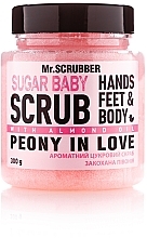 Düfte, Parfümerie und Kosmetik Zuckerpeeling mit Mandelöl - Mr.Scrubber Sugar Baby Peony in Love