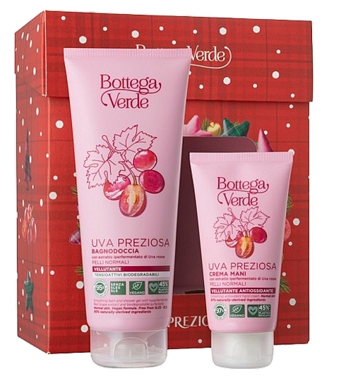 Set - Bottega Verde Red Grape Set (Duschgel/200 ml + Handcreme/75 ml) — Bild N1