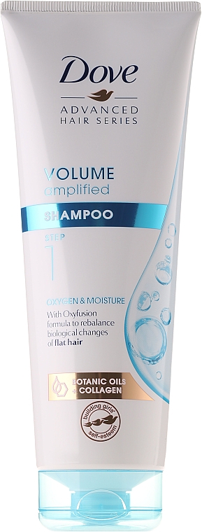 Feuchtigkeitsspendendes Shampoo für trockenes Haar - Dove Advanced Hair Volume Amplified Shampoo Step 1 — Bild N1
