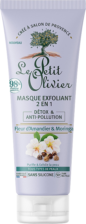 Schaummaske für das Gesicht gegen Verschmutzungen mit Mandelblüten - Le Petit Olivier Anti-Pollution Foam Mask Almond Blossom — Bild N1