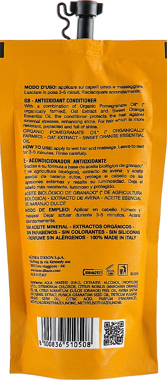 Antioxidativer Conditioner zur täglichen Anwendung - Dikson EG Anti-Oxidant — Bild N2