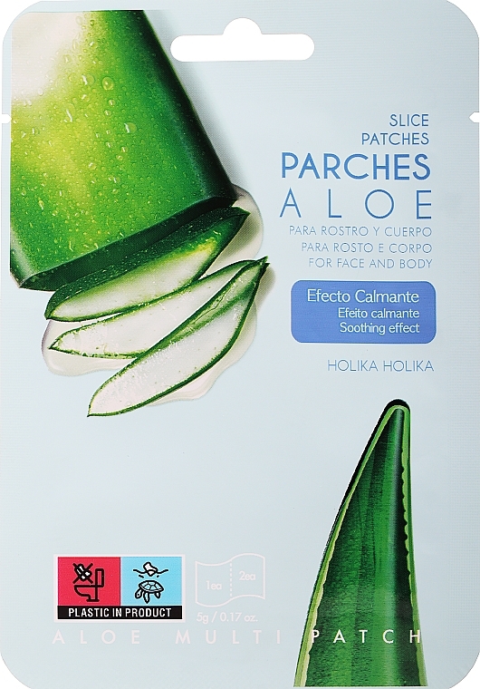 Beruhigende Gel-Patches für Körper und Gesicht mit Aloe Vera-Saft - Holika Holika Aloe Slice Soothing Gel — Bild N1