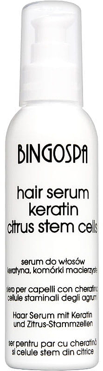 Haarserum mit Keratin und Zitrus-Stammzellen - BingoSpa Serum-Conditioner Keratin