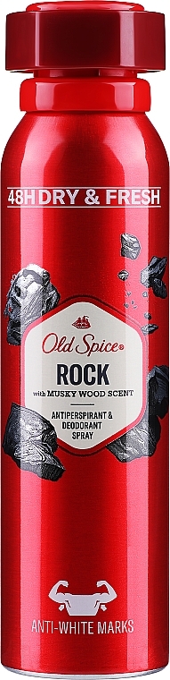Deospray Antitranspirant - Old Spice Rock Antiperspirant & Deodorant Spray — Bild N1