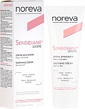 Düfte, Parfümerie und Kosmetik Beruhigende Gesichtscreme mit leichter Textur - Noreva Laboratoires Sensidiane Legere Soothing Cream Normal Skin