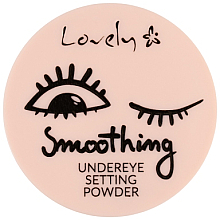 Düfte, Parfümerie und Kosmetik Augenpuder - Lovely Under Eye Smoothing Setting Powder