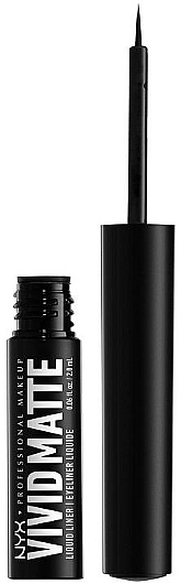Flüssiger matter Eyeliner - NYX Professional Makeup Vivid Bright Liquid Eyeliner — Bild N1