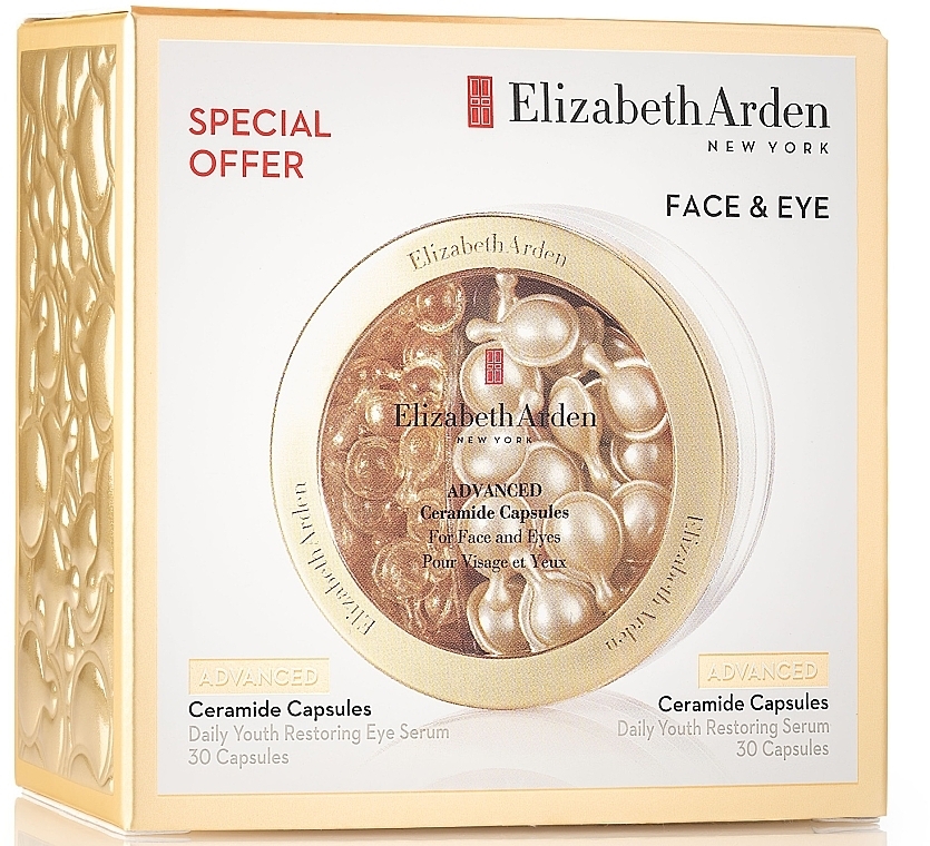 Set - Elizabeth Arden Advanced Ceramide Face & Eye Capsules (serum/2x30pc) — Bild N1