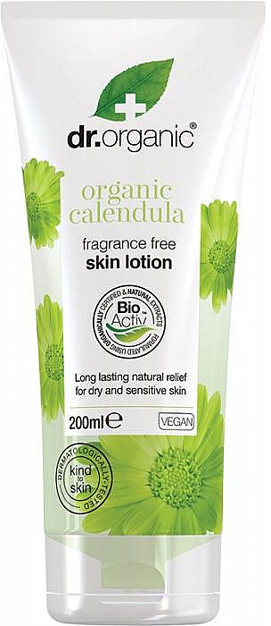Biologische Körperlotion Calendula - Dr Organic Fragrance Free Skin Lotion Organic Calendula — Bild N1