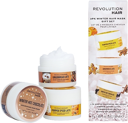 Haarpflegeset - Revolution Haircare Haircare Winter Hair Mask Gift Set (Haarmaske 3x50ml) — Bild N1