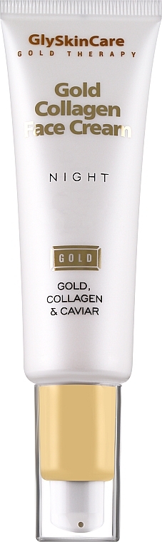 Regenerierende und feuchtigkeitsspendende Nachtcreme mit Kollagen, 24 Karat Gold und Kaviar - GlySkinCare Gold Collagen Night Face Cream — Bild N1
