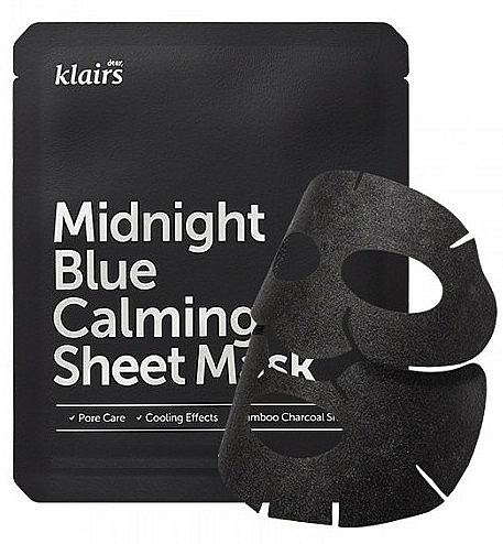 Beruhigende Tuchmaske - Klairs Midnight Blue Calming Sheet Mask — Bild N1