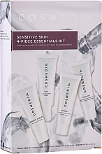 Gesichtspflegeset - Cosmedix Sensitive Skin 4-Piece Essentials Kit (Gesichtsreiniger 15ml + Gesichtsserum 15ml + Gesichtsbalsam 15ml + Gesichtscreme 15ml) — Bild N1