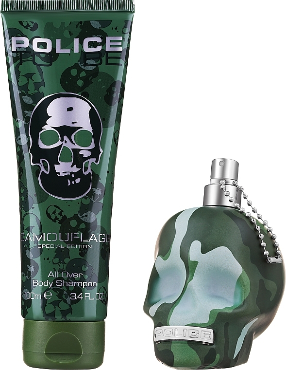 Police To Be Camouflage - Duftset (Eau de Toilette 75ml + Duschgel 100ml) — Bild N2