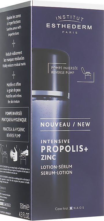 Gesichtslotion mit Propolis und Zink - Institut Esthederm Intensive Propolis + Zinc Serum-Lotion — Bild N3
